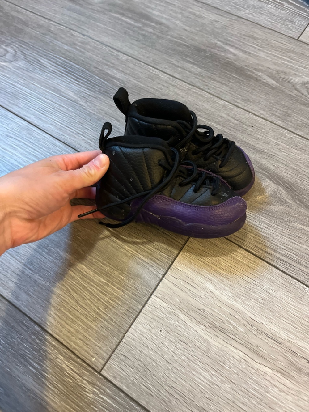 Toddler's Jordan Retro Black/Field Purple (850000 057) - 7